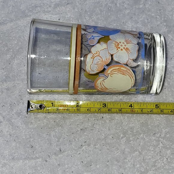 Vintage KIG Indonesia FRUIT THEMED 5" Tumblers set of 2 GUC SEE PICTURES - Picture 7 of 8